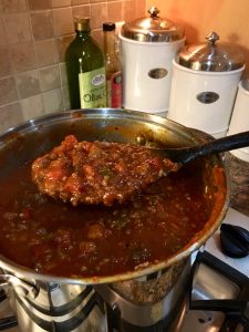 Homemade pasta sauce, or Italian gravy