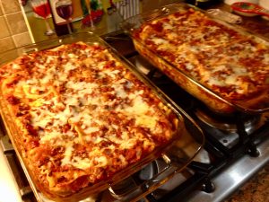 Homemade lasagna, our favorite Italian